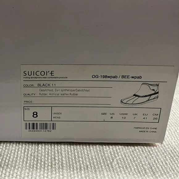 Suicoke Black BEE-wpab NWOT Original Box (duck boots) - Picture 6 of 7